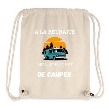 Camping Humor Retreat - Stanley/Stella Recycled Gym Bag - natural - Front