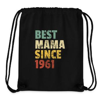 Design rétro cool pour maman de fils ou de fille. - Sac à cordon recyclé Stanley/Stella - noir - Devant