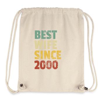 Best Wife Since 2000 Funny Anniversary Birthday - Stanley/Stella Recycled Gym Bag - natural - Front