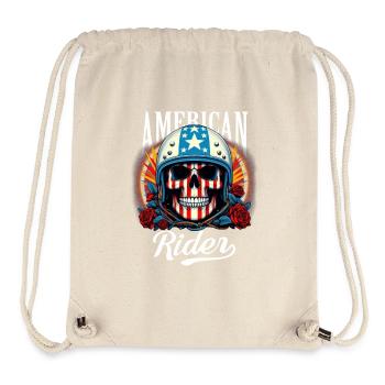 Reiter-Schädel - Stanley/Stella recycelter Gym Bag - Naturweiß - Vorne