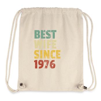 Best Wife Since 1976 Funny Anniversary Birthday - Stanley/Stella Recycled Gym Bag - natural - Front