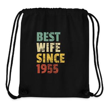 Beste Ehefrau seit 1955 Lustiger Geburtstag - Stanley/Stella recycelter Gym Bag - Schwarz - Vorne