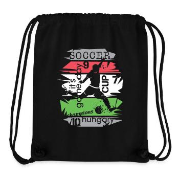 Fußball Ungarn Turnier Collage Torschuss Symbol - Stanley/Stella recycelter Gym Bag - Schwarz - Vorne