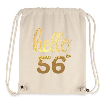 Hello 56 gold - Stanley/Stella Recycled Gym Bag - natural - Front