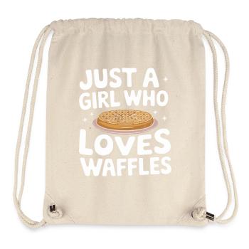 Waffeln Frühstück Süßigkeiten - Stanley/Stella recycelter Gym Bag - Naturweiß - Vorne