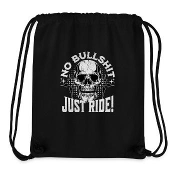 Motorrad, Moto, Motocross, Motor race, Dirt Biker - Stanley/Stella recycelter Gym Bag - Schwarz - Vorne