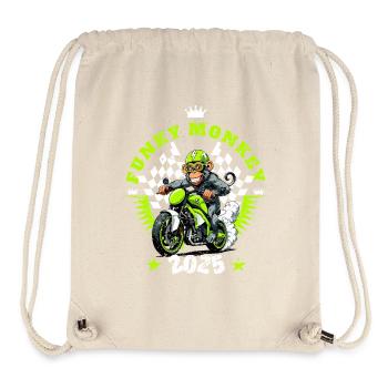 Lustiger Affe - Stanley/Stella recycelter Gym Bag - Naturweiß - Vorne
