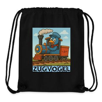 Zugvogel by Rico Beck - Stanley/Stella recycelter Gym Bag - Schwarz - Vorne