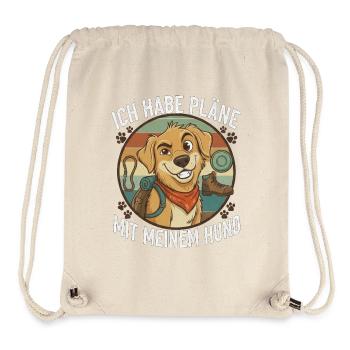 I have plans with my dog - Stanley/Stella Recycled Gym Bag - natural - Front