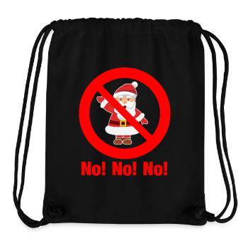 Anti Weihnachten Weihnachtsmuffel Weihnachtshasser - Stanley/Stella recycelter Gym Bag - Schwarz - Vorne
