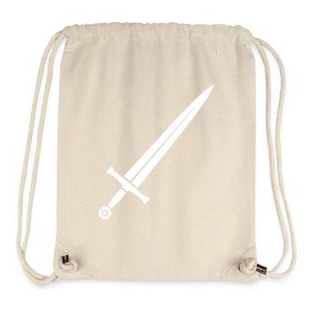 Ritter Schwert Mittelalter Fantasy Vektor - Stanley/Stella recycelter Gym Bag - Naturweiß - Vorne