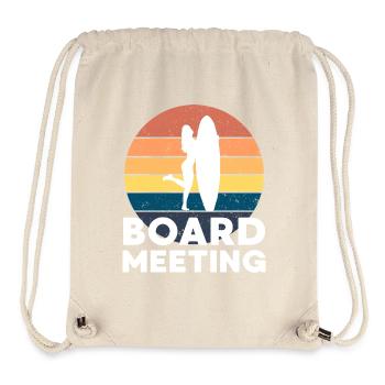 Surfing Board Meeting - Stanley/Stella Recycled Gym Bag - natural - Front