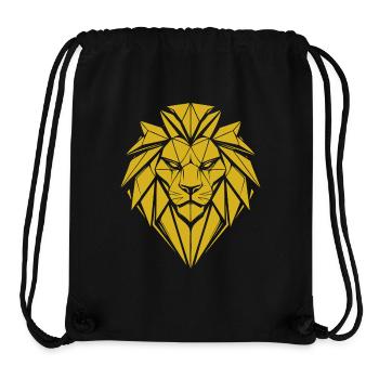 Lion Style – Strength & Pride Leo - Stanley/Stella Recycled Gym Bag - black - Front