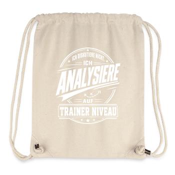Analyse auf Trainer Niveau - Stanley/Stella recycelter Gym Bag - Naturweiß - Vorne