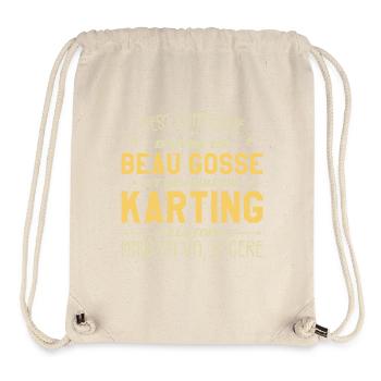 Beaugosse et faire du Karting - Sac à cordon recyclé Stanley/Stella - blanc naturel - Devant
