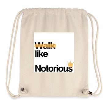 Walk like Notorious - Stanley/Stella recycelter Gym Bag - Naturweiß - Vorne