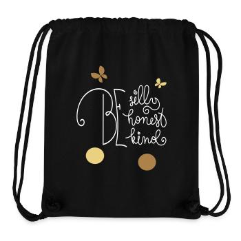 be silly be honest be kind - Stanley/Stella Recycled Gym Bag - black - Front