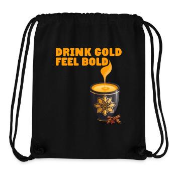 Golden Milk Cup Ayurveda DRINK GOLD FEEL BOLD - Stanley/Stella Recycled Gym Bag - black - Front