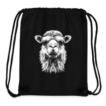 Camel Portrait Dromedary Bactrian Animals Animal - Stanley/Stella Recycled Gym Bag - black - Front