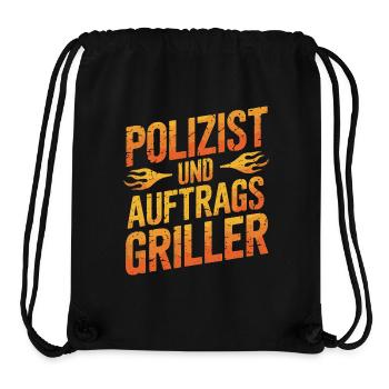 Polizist und Auftragsgriller - Stanley/Stella recycelter Gym Bag - Schwarz - Vorne