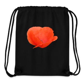 Poppy Poppy Poppy - Stanley/Stella Recycled Gym Bag - black - Front