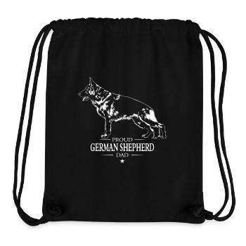 German Shepherd Dad Hunde Hund Wilsigns - Stanley/Stella recycelter Gym Bag - Schwarz - Vorne