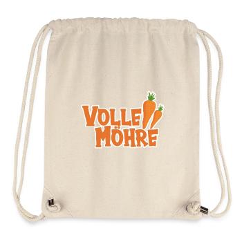 Volle Möhre - Stanley/Stella recycelter Gym Bag - Naturweiß - Vorne