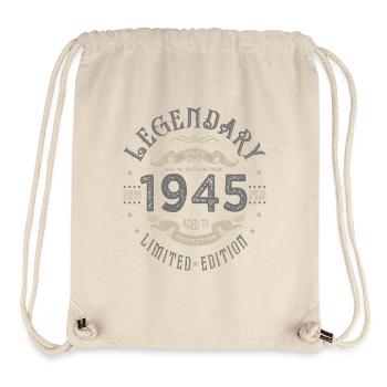 1945 Legendärer Geburtstag Geboren 1945 - Stanley/Stella recycelter Gym Bag - Naturweiß - Vorne