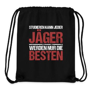 Anyone can study; Hunters are the best - Stanley/Stella Recycled Gym Bag - black - Front