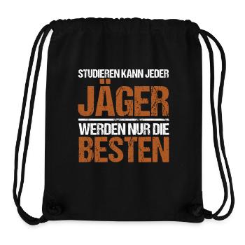 Anyone can study - Jäger Edition - Stanley/Stella Recycled Gym Bag - black - Front