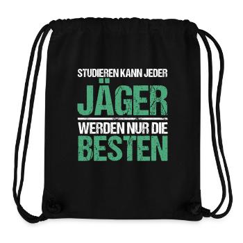 Anyone can study - Jäger Edition - Stanley/Stella Recycled Gym Bag - black - Front
