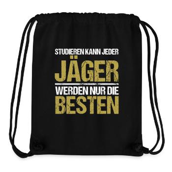 Tout le monde peut étudier - Jäger Edition - Sac à cordon recyclé Stanley/Stella - noir - Devant