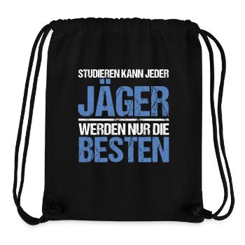 Tout le monde peut étudier - Jäger Edition - Sac à cordon recyclé Stanley/Stella - noir - Devant