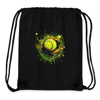 Balle de tennis - Sac à cordon recyclé Stanley/Stella - noir - Devant
