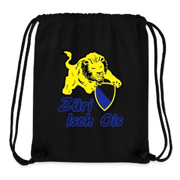 Züri isch ois - Stanley/Stella recycelter Gym Bag - Schwarz - Vorne