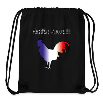 coq gaulois blanc - Stanley/Stella recycelter Gym Bag - Schwarz - Vorne