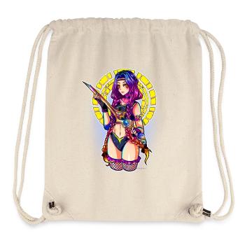 Raum-Mädchen - Stanley/Stella recycelter Gym Bag - Naturweiß - Vorne