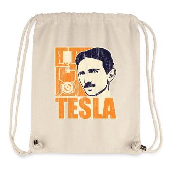Forscher & Entwickler: Tesla - Stanley/Stella recycelter Gym Bag - Naturweiß - Vorne