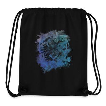 Tiger Face - Abstract Creative Watercolor Style - Stanley/Stella Recycled Gym Bag - black - Front