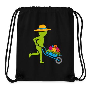 Gärtner / Gärtnerin - bunt - Stanley/Stella recycelter Gym Bag - Schwarz - Vorne