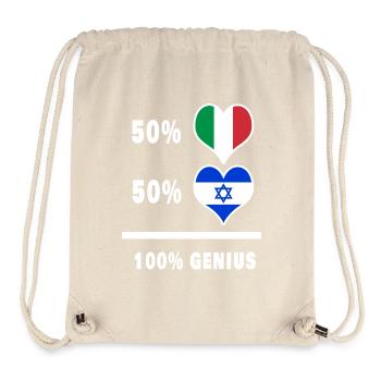 100% fantastic flags for Israel and Italy - Stanley/Stella Recycled Gym Bag - natural - Front