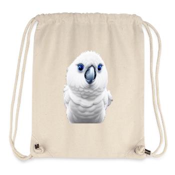 super niedlich kakadu porträt malerei vogel tier - Stanley/Stella recycelter Gym Bag - Naturweiß - Vorne