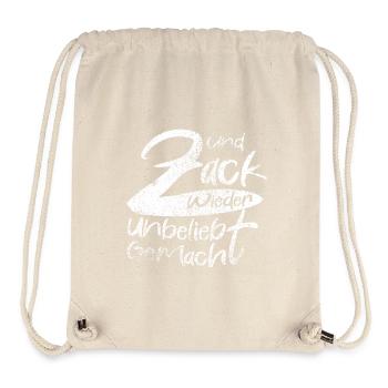 Zack Wieder Unglaublich Gemacht - Stanley/Stella recycelter Gym Bag - Naturweiß - Vorne