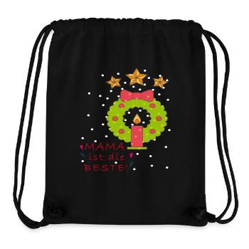 Weihnachten, Mama ist die Beste - Stanley/Stella recycelter Gym Bag - Schwarz - Vorne