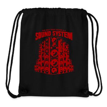 Le seul bon système est un système de sonorisation - Sac à cordon recyclé Stanley/Stella - noir - Devant