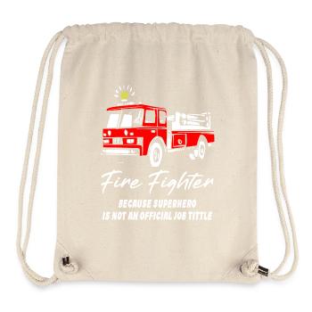 Firefighter Superhero - Stanley/Stella Recycled Gym Bag - natural - Front