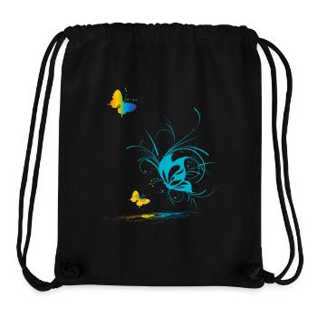 Butterflies in Love Spring - Stanley/Stella Recycled Gym Bag - black - Front
