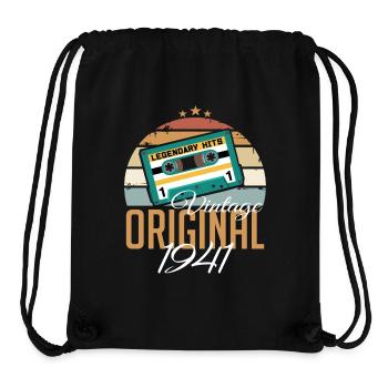 Vintage 1941 Born Original 1941 Birthday - Stanley/Stella Recycled Gym Bag - black - Front