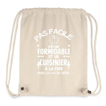 GROSSARTIGER KOCH - Stanley/Stella recycelter Gym Bag - Naturweiß - Vorne
