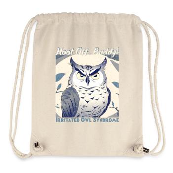 Irritated Owl-Buddy - Stanley/Stella Recycled Gym Bag - natural - Front